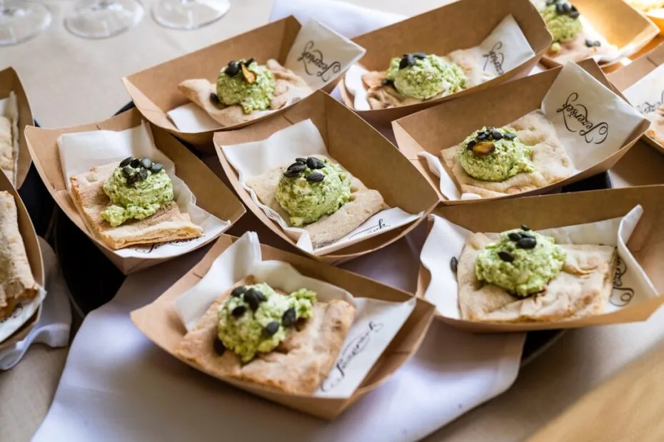 Photo vegan wedding catering